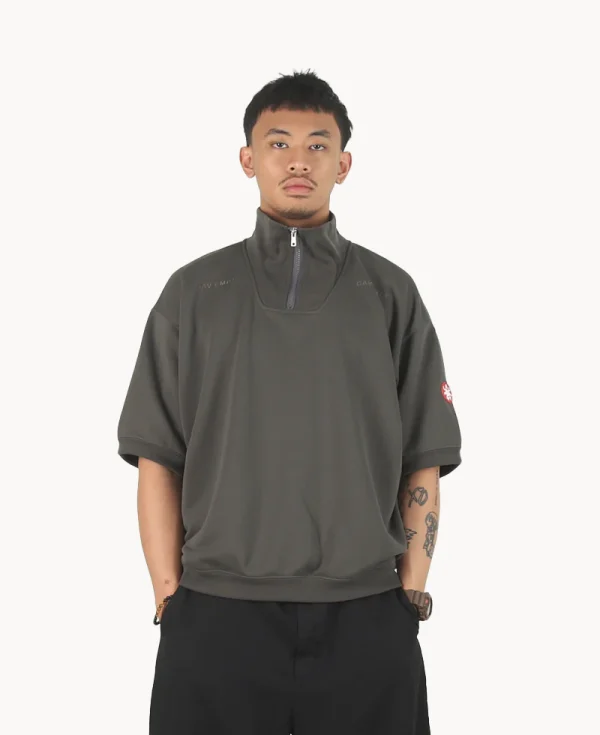 CAV EMPT PE Jersey SS Half-zip – Charcoal