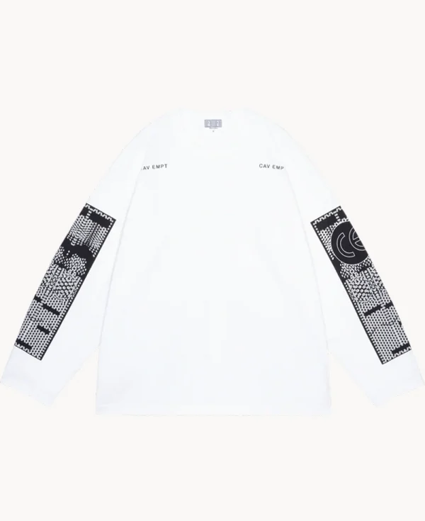 CAV EMPT cMD SitCon Heavy Longsleeve T – White