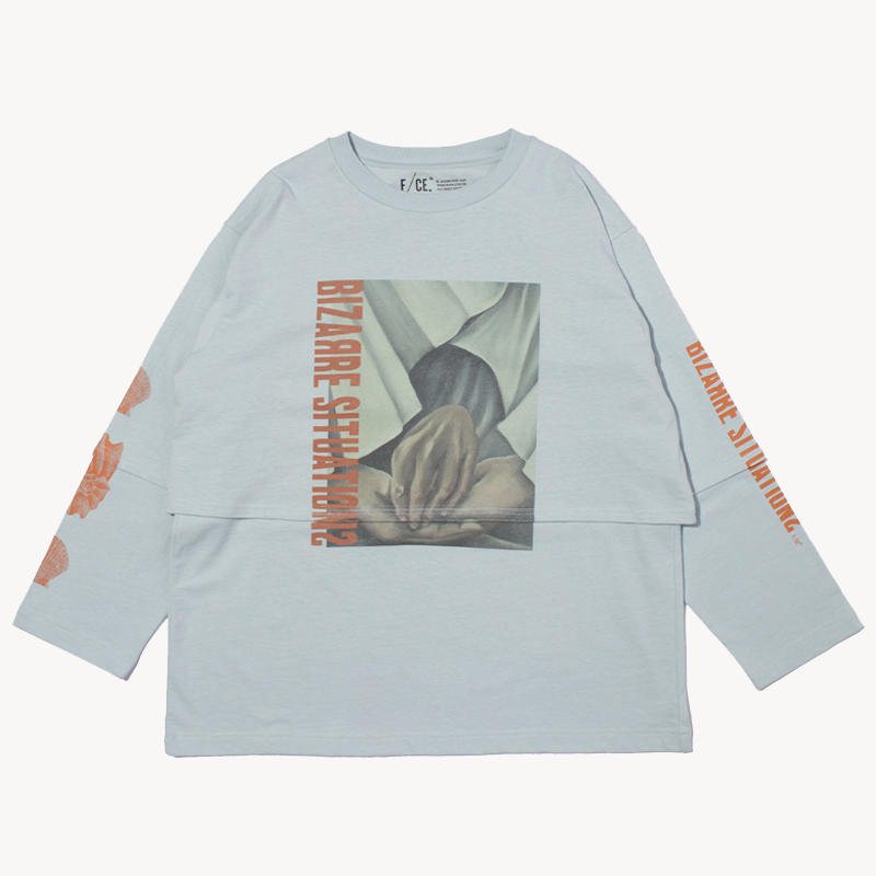 F Ce Shellfish by M.Enomoto Layered Tee – Blue (1) F Ce Shellfish by M.Enomoto Layered Tee – Blue