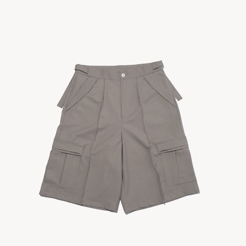 F Ce Twistpolyester Wide Shorts – Beige (1) F Ce Twistpolyester Wide Shorts – Beige