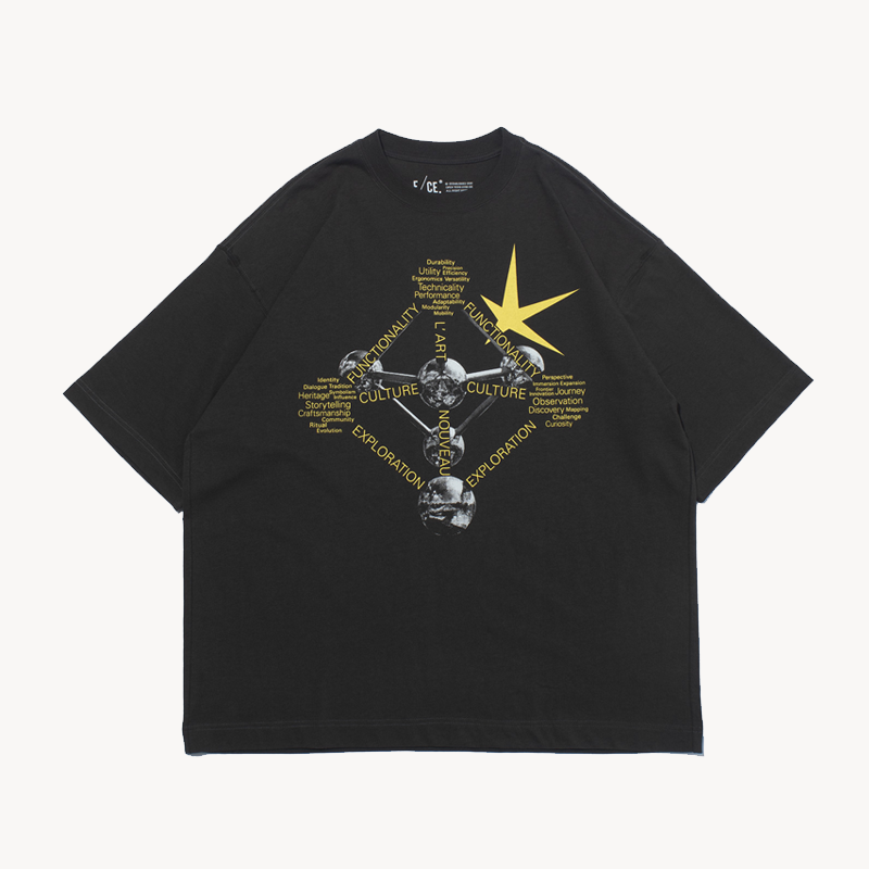 F Ce Wordcore On Atonium Tee – Charcoal (1) F Ce Wordcore On Atonium Tee – Charcoal