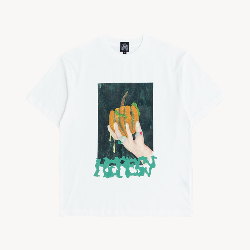 HERESY Squash Tee Ecru (1) HERESY Squash Tee Ecru
