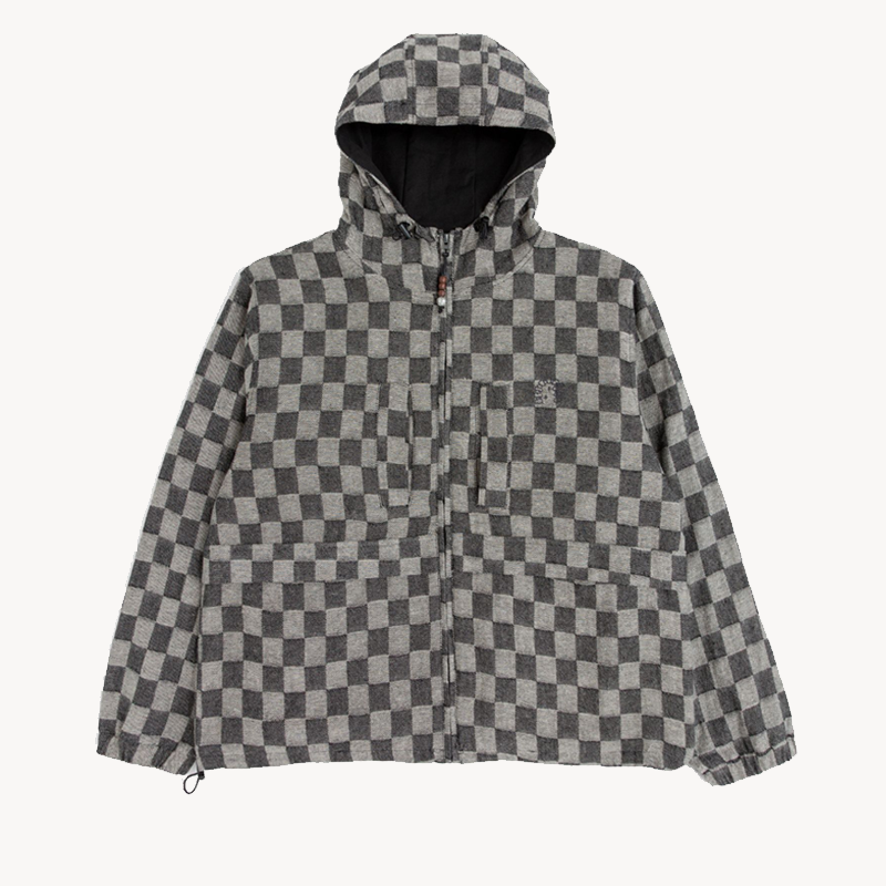 HERESY Trellis Jacket – Black Check (1) HERESY Trellis Jacket – Black Check