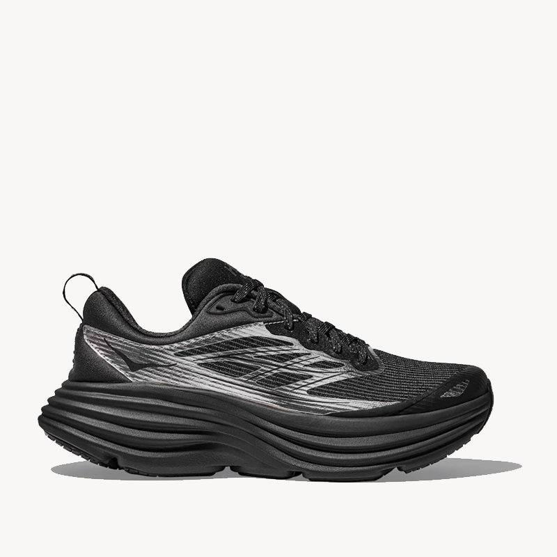 HOKA Bondi 8 TS Caged - Black Silver (1) HOKA Bondi 8 TS Caged - Black Silver