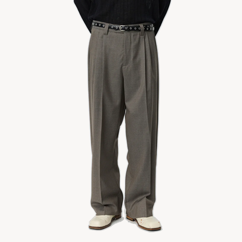 MFPEN Classic Trousers - Light Taupe Wool (1) MFPEN Classic Trousers - Light Taupe Wool