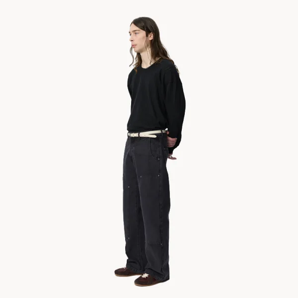 MFPEN Double Knee Jeans – Dark Grey Canvas