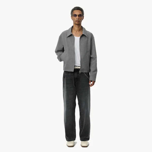 MFPEN Mail Jacket - Taupe Check