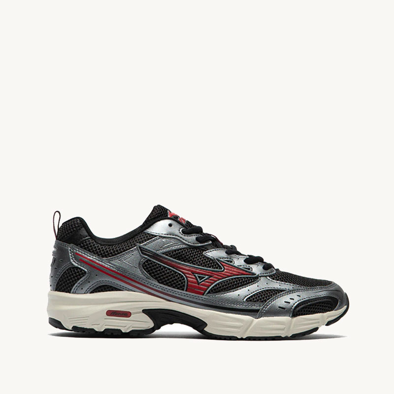 MIZUNO-MXR Sport BlackBarbados Cherry Metallic Gray 1 MIZUNO-MXR Sport BlackBarbados Cherry Metallic Gray