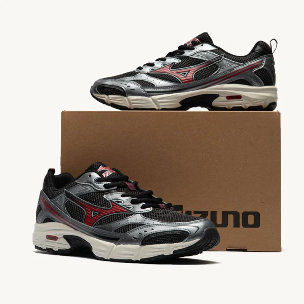 MIZUNO-MXR Sport BlackBarbados Cherry Metallic Gray