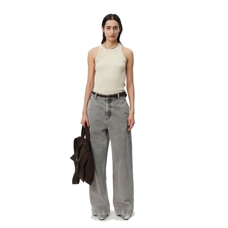 Mfpen-Womens-Straight-Cut-Jeans-Light-Grey