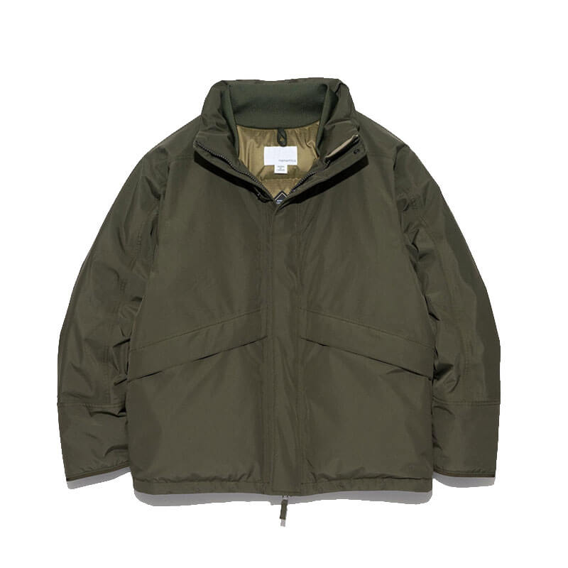 NANAMICA-GORE-TEX-Short-Down-Jacket-Khaki-Green