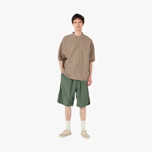 NANAMICA Knit Polo Sweater – Charcoal
