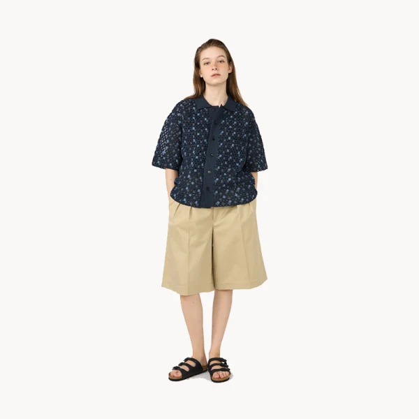 NANAMICA Knit Shirt – Light Beige