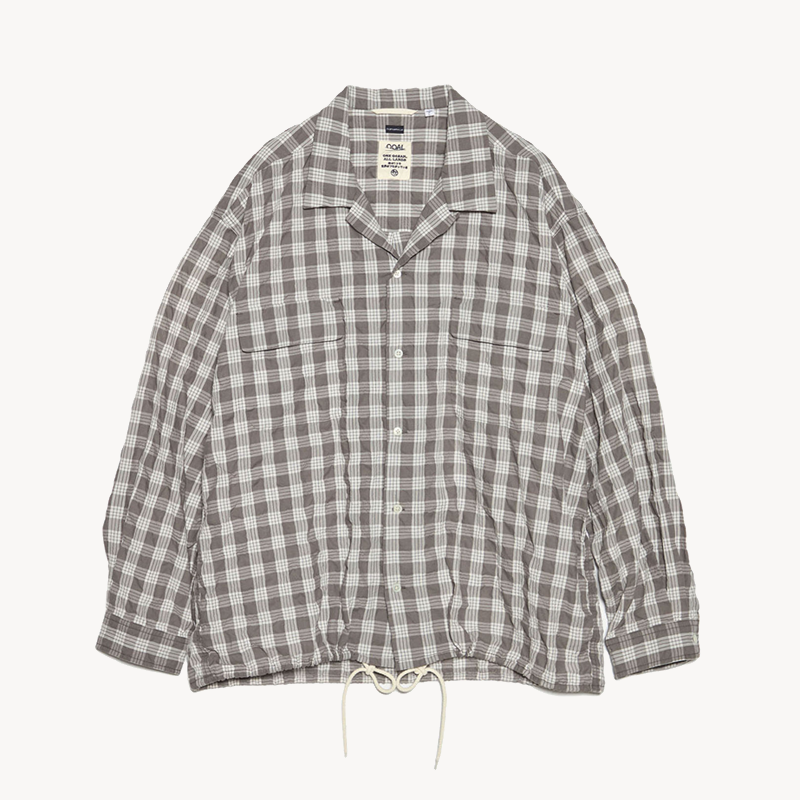 NANAMICA Palaka Check Shirt – Gray (1) NANAMICA Palaka Check Shirt – Gray