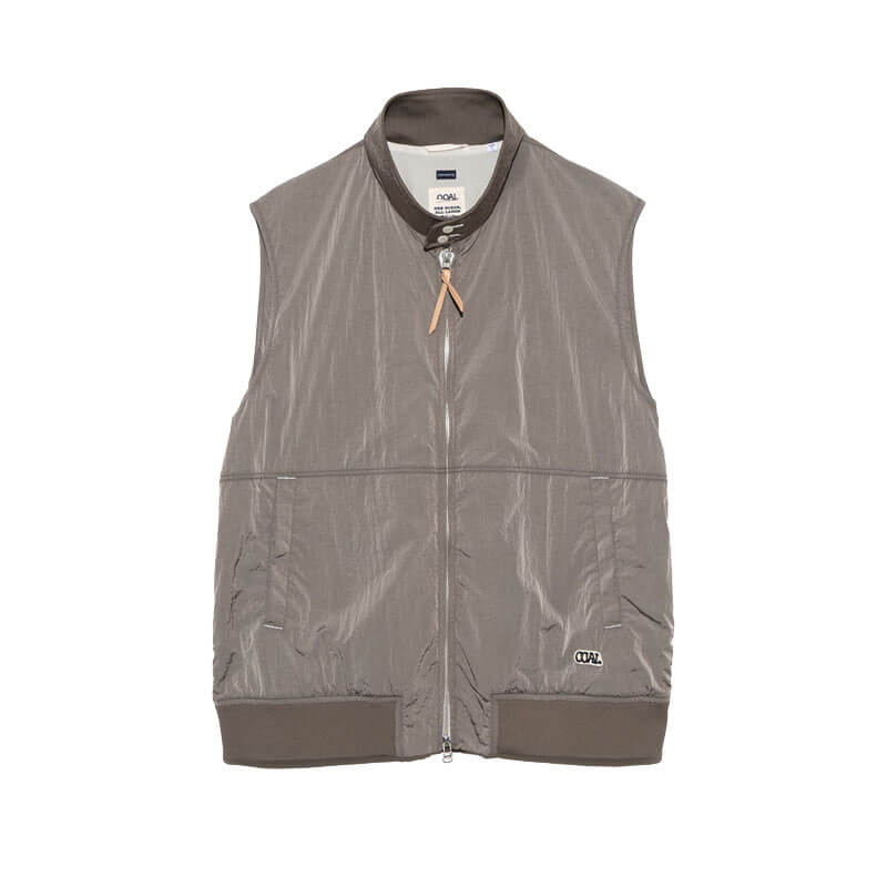 NANAMICA-Zip-Up-Wind-Vest-Beige