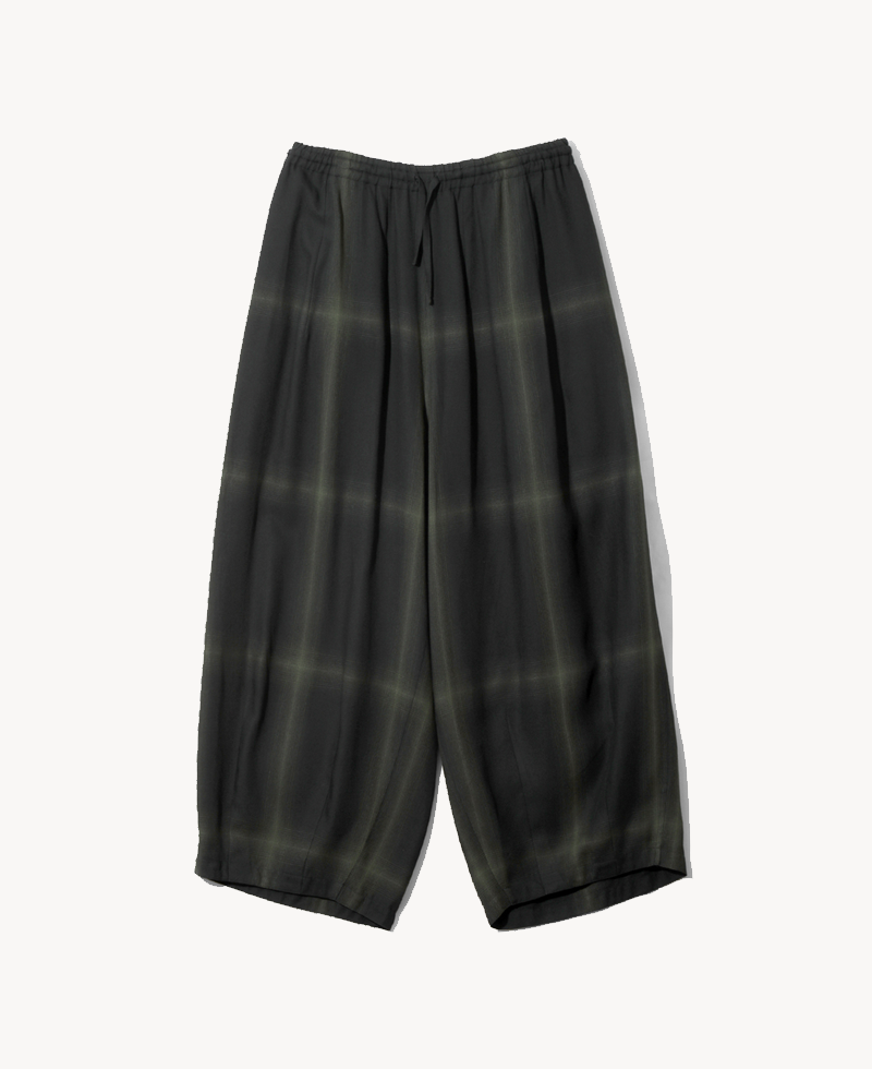 NEEDLES H.D. Pant - Rayon Plaid Black NEEDLES H.D. Pant - Rayon Plaid Black