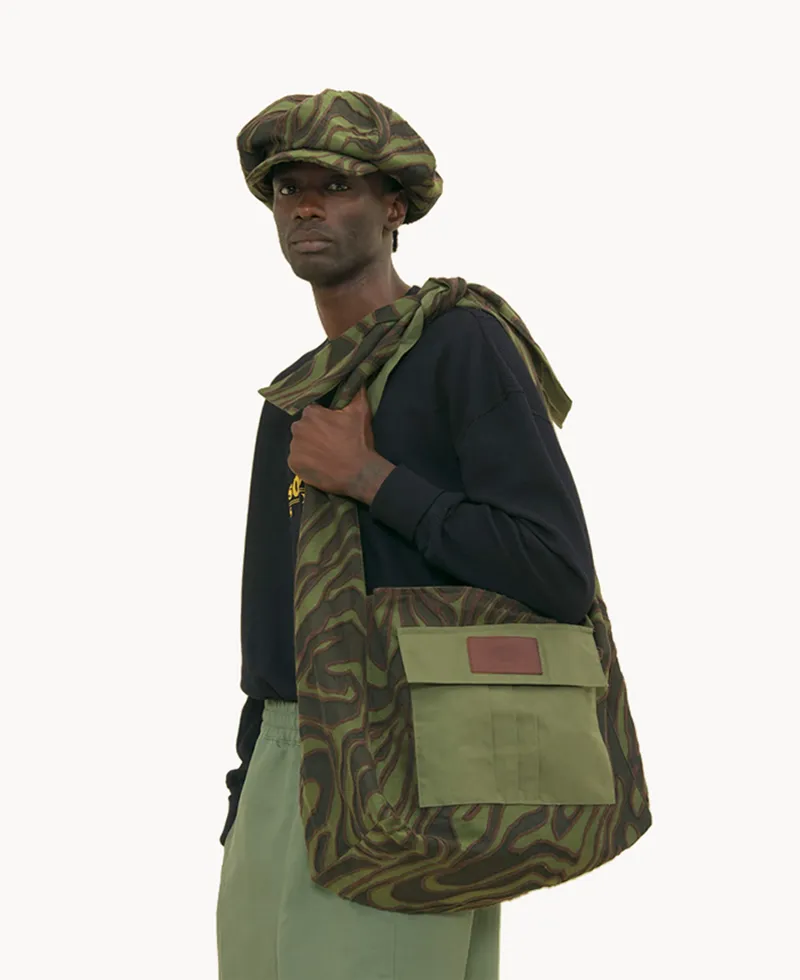 NICHOLAS DALEY Sling Tote Bag - Olive 1