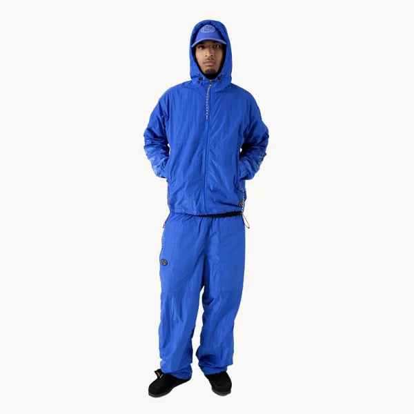 NO PROBLEMO NP Contrast Nylon Pants – Blue