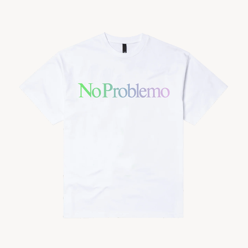 NO PROBLEMO No Problemo Gradient SS Tee – White (1) NO PROBLEMO No Problemo Gradient SS Tee – White