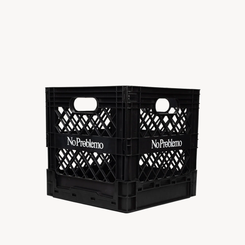 NO PROBLEMO No Problemo Vinyl Crate – Black (1) NO PROBLEMO No Problemo Vinyl Crate – Black