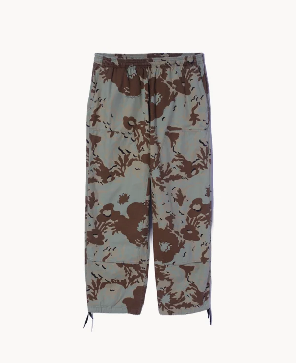 NOMARHYTHM TEXTILE Camo Flower Double Knee Pants Beige