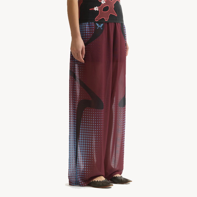 PAM Stipple Mesh Pants - Brick Red (1) PAM Stipple Mesh Pants - Brick Red