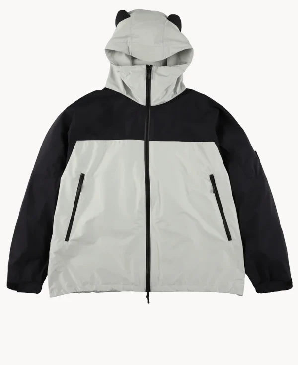 PHINGERIN Cumalice Shell Jacket – Light Grey Black