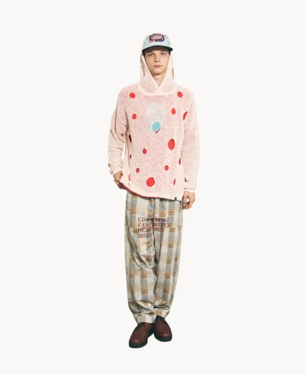 PHINGERIN Hand-Stenciled Night Pants – Beige