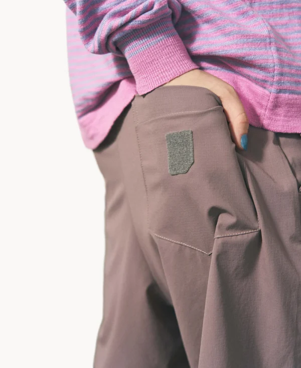 PHINGERIN Nylon Ripstop shorts – Dark Lilac