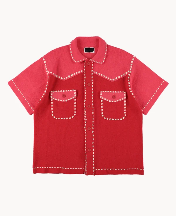 PHINGERIN Summer PG1 Western Shirt – Red Pink