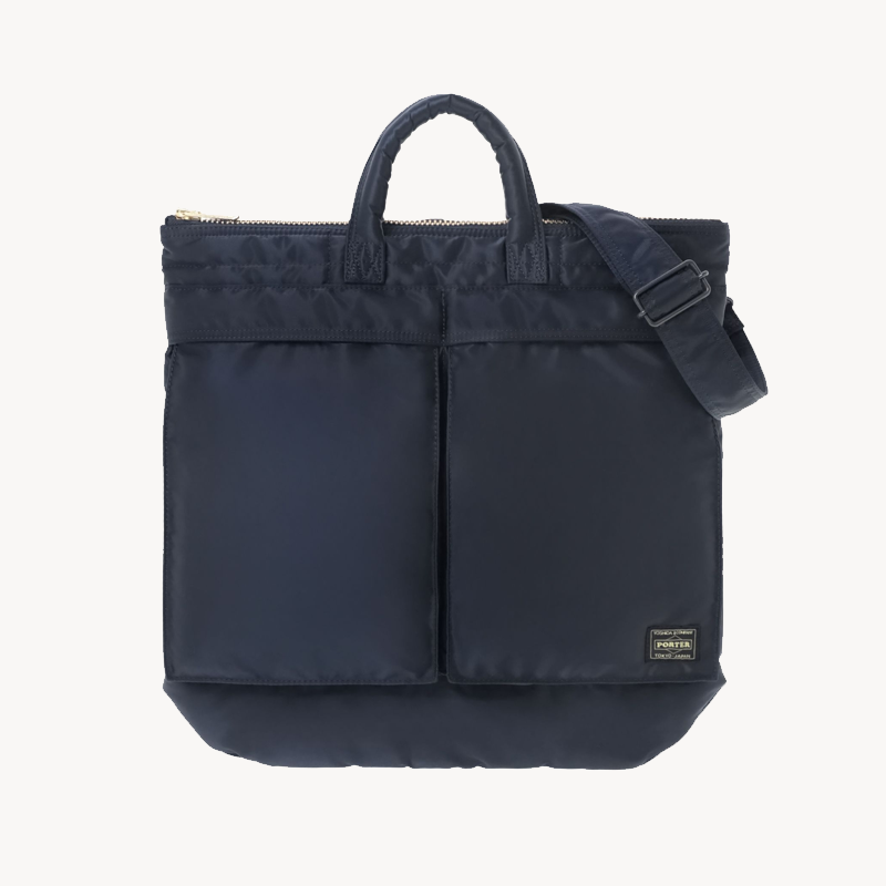 PORTER -YOSHIDA & Co Tanker Helmet Bag - Iron Blue PORTER -YOSHIDA & Co Tanker Helmet Bag - Iron Blue