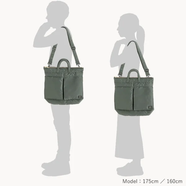 PORTER -YOSHIDA & Co Tanker Helmet Bag - Sage Green
