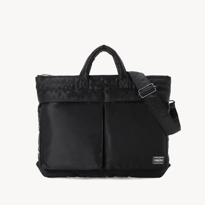 Porter-YOSHIDA & Co Tanker Short Helmet Bag - Black (1) Porter-YOSHIDA & Co Tanker Short Helmet Bag - Black