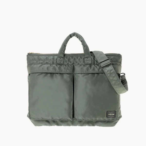 Porter-YOSHIDA & Co Tanker Short Helmet Bag - Sage Green