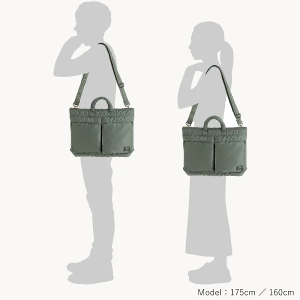 Porter-YOSHIDA & Co Tanker Short Helmet Bag - Sage Green