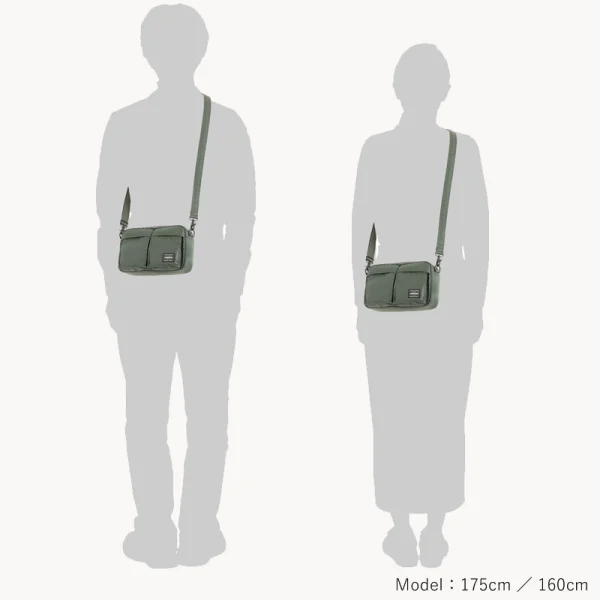 Porter-YOSHIDA & Co Tanker Sling Bag - Sage Green