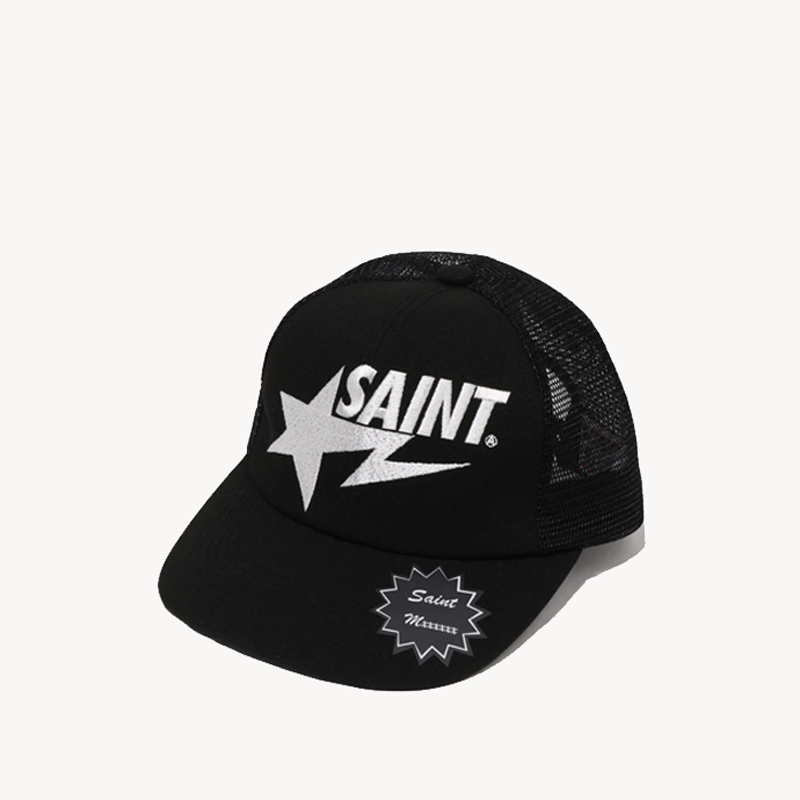 SAINT MXXXXXX BAPE Mesh Cap – Black (1) SAINT MXXXXXX BAPE Mesh Cap – Black
