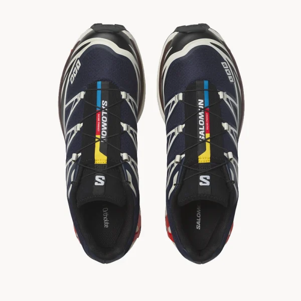 SALOMON XT-6 - Maritime Blue Black Fiery Red