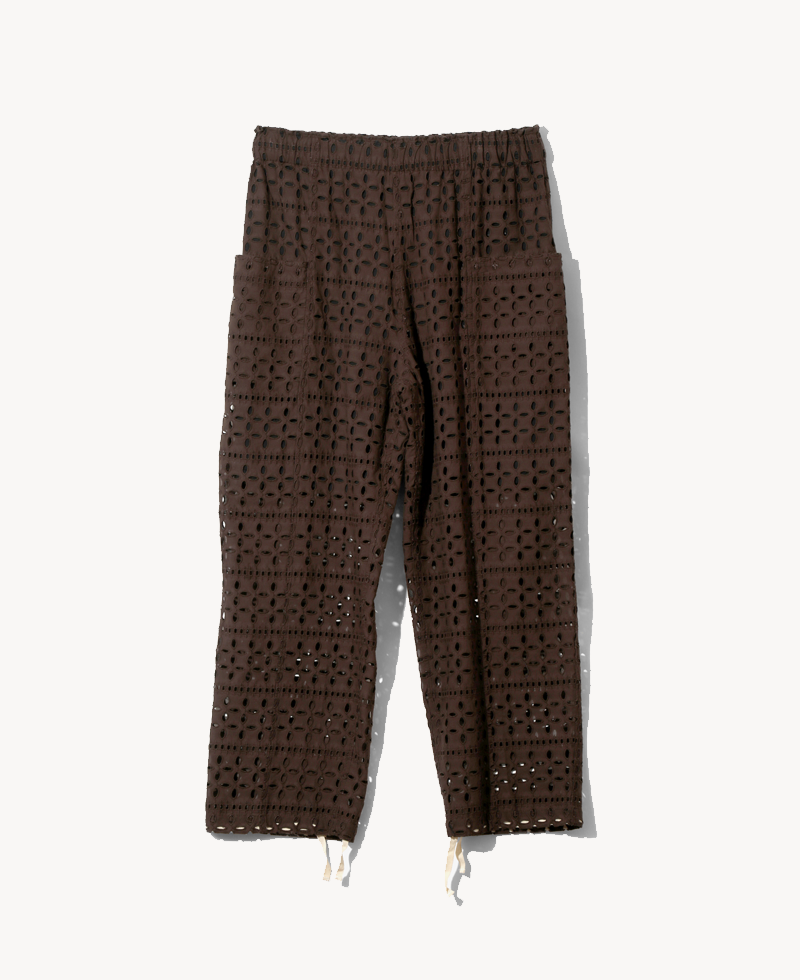 SOUTH2 WEST8 Army String Embroidery Pant – Dark Brown (1) SOUTH2 WEST8 Army String Embroidery Pant – Dark Brown