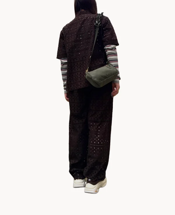SOUTH2 WEST8 Army String Embroidery Pant – Dark Brown