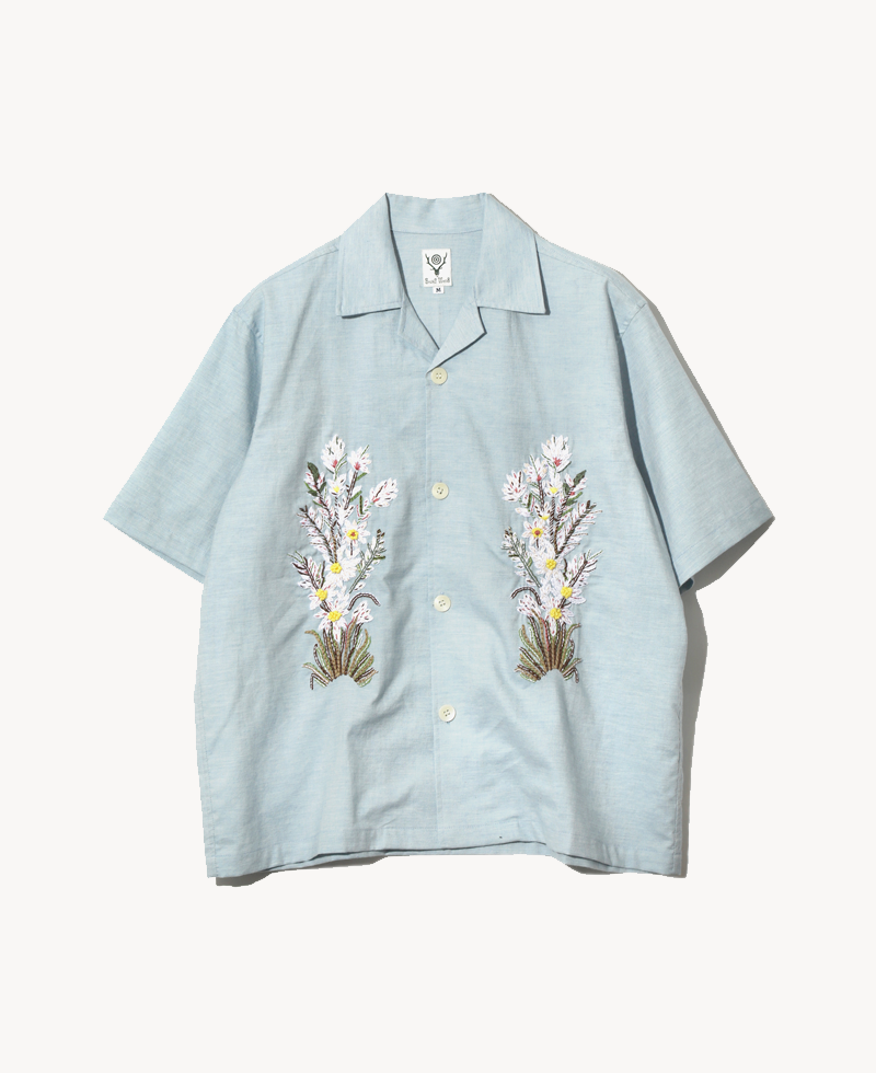 SOUTH2 WEST8 Cabana Embroidery Shirt – Blue SOUTH2 WEST8 Cabana Embroidery Shirt – Blue
