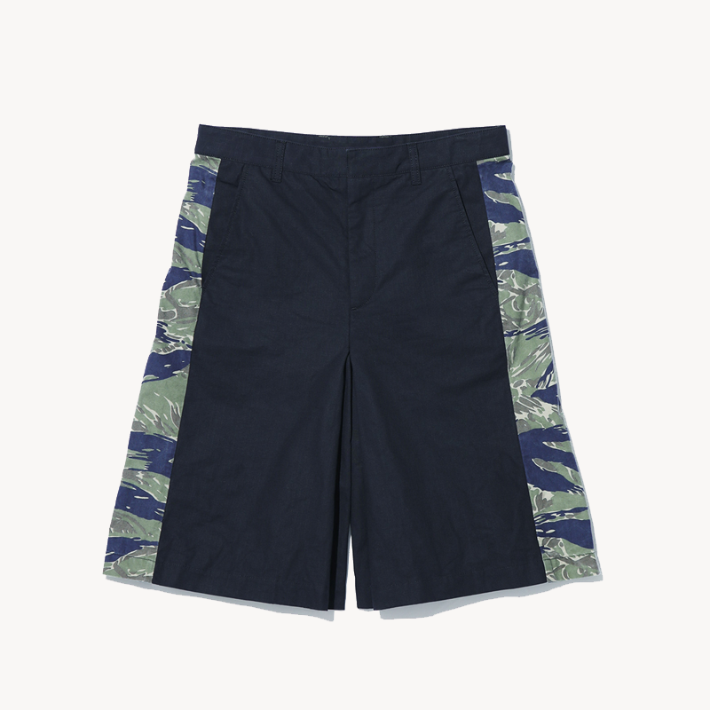 TOGA-Camouflage Short Pants - Navy (1) TOGA Camouflage Short Pants - Navy