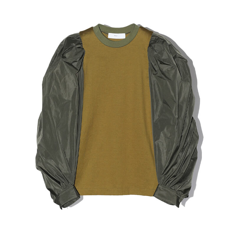 TOGA-Cotton-Jersey-LS-Tee-Khaki1