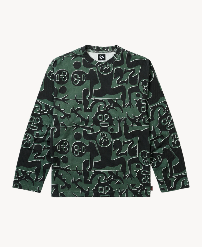 TTT Entity Waffle LS Tee – Green TTT Entity Waffle LS Tee – Green