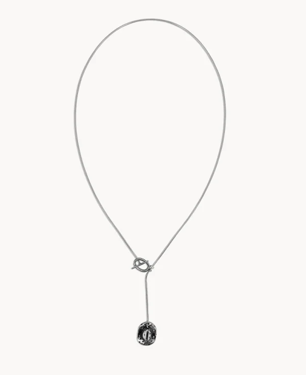 TWO JEYS Hat Lazo Necklace Silver
