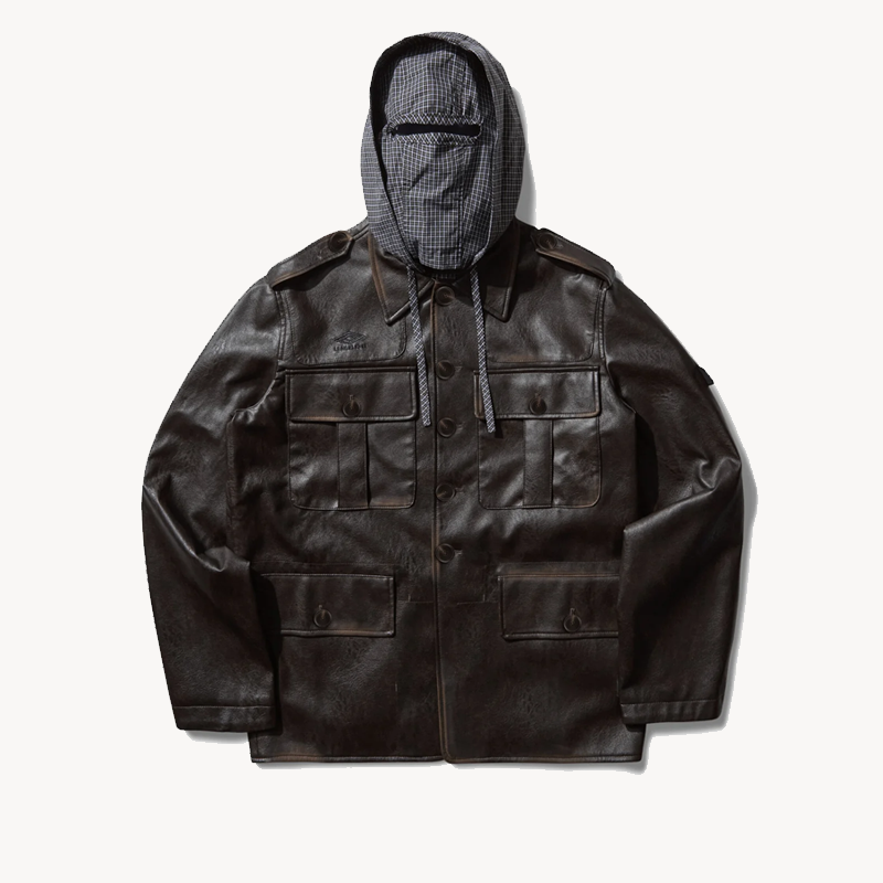 UMBRO Eco Leather Service Jacket – Burnt Brown UMBRO Eco Leather Service Jacket – Burnt Brown