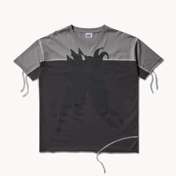 UMBRO Players Tee – Washed Black Smock Grey