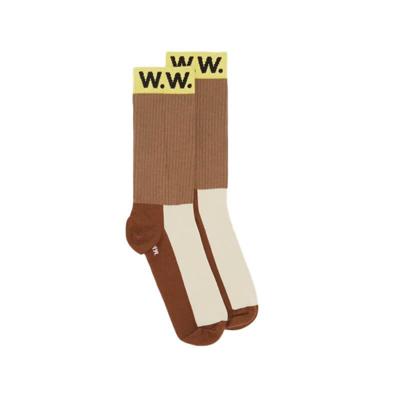 WOODWOOD-Ciera-Colorful-Socks-Brown1