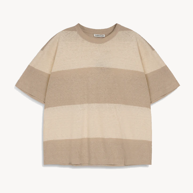 YMC Triple T-shirt - Beige Stone (1) YMC Triple T-shirt - Beige Stone